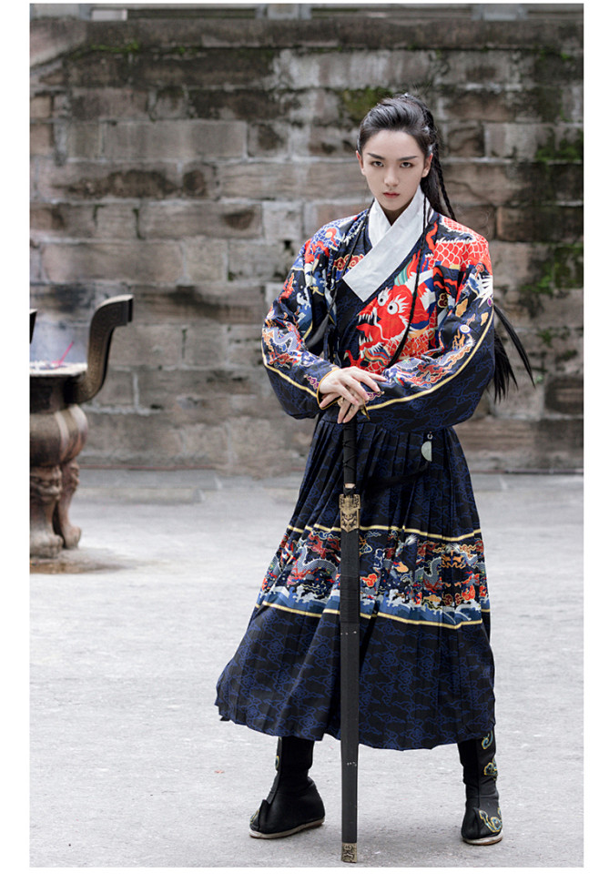 追忆云裳原创 飞鱼服 曳撒 莽服 贴里 明制汉服锦衣卫男女款-tmall.com天猫