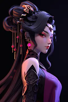 二次元酷炫女侠 (12)