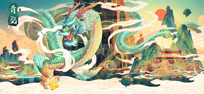 顾昀啊~采集到插画-丰富的画面