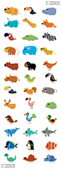 animal (vector) icons… on Behance