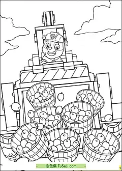 10张《汪汪特工队》可爱男孩莱德和小狗们卡通涂色故事图片！ | 涂色集，涂色画打印大图 : 《汪汪特工队》的每个成员都有其独特的技能和装备，这些技能在农场特辑中可能会特别有用。例如，农夫由美（Farmer Yumi）是一个专门负责农场相关任务的角色，她可能会在这些特辑中扮演重要角色。莱德在动画片中穿着红白相间的背心，胸前戴有汪汪队 10张《汪汪特工队》可爱男孩莱德和小狗们卡通涂色故事图片！