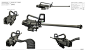 Jonathan Wenberg ， Drone Humanoid Assault Frame .
整组作品系列名为Red Water Armaments，主题为未来无人作战武器，内容包含无人机甲、工程载具、无人火炮等设计作品。