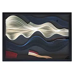 后现代客厅装饰画手工抽象立体挂画沙发背景墙组合纤维纸艺术壁画-淘宝网
