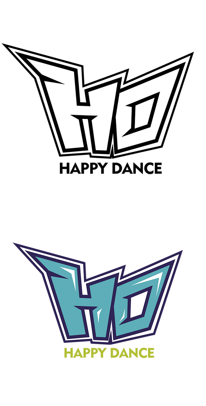 街舞活动LOGO ——花了十几分钟做的一个LOGO 很粗糙，没细改。委托人要我一个上午给她做个LOGO，于是就是这样啦。