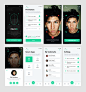 人脸识别app ui .psd素材下载 - 爱果果