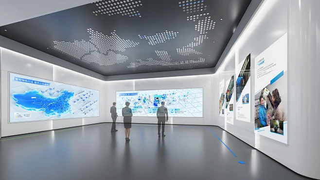 展览展示—菜鸟数智物流展厅 on Behance-花瓣网