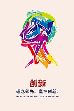 公司励志文化墙装饰画海报模版