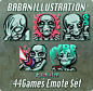 44Games Alien Emotes Set