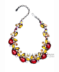 夏帕瑞丽 (Schiaparelli) 古董系列珠宝
彩色宝石项链