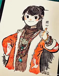 清华毕业的她，在纸上画“野生神仙”，这唯美水墨画引无数人点赞_白蝉