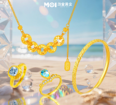 设计女工小张采集到黄金/珠宝/首饰视觉设计