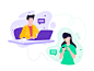 Illustration 02 flat website vector design web branding typography logo animation illustration
