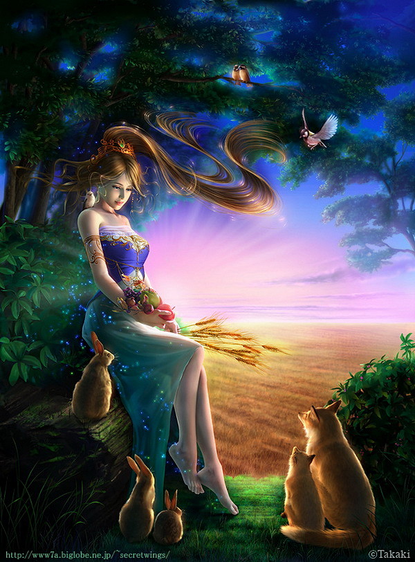 日本takaki幻想唯美人物插画欣赏