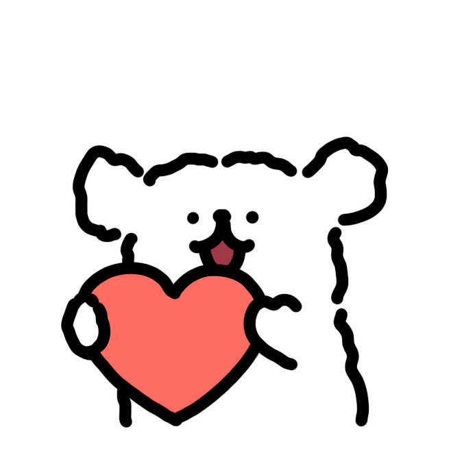 线条小狗Maltese