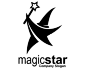 MagicStar标志 魔术师logo 法师 五角星 魔术棒 黑白色 商标设计  图标 图形 标志 logo 国外 外国 国内 品牌 设计 创意 欣赏