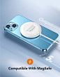 Amazon.com: THREEKEY Magnetic Wireless Charger,15W Max Wireless Charging Pad,Compatible with MagSafe Charger for iPhone 15/14/14 Pro/14 Plus/14 Pro Max/iPhone 13/13 Mini/13 Pro/13 Pro max/AirPods pro (No Adapter) : Cell Phones & Accessories