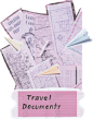 Scanned DIY Sticker Travel Documents