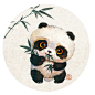 熊猫 竹叶 夏天（二）