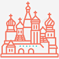 圣巴兹尔大教堂建筑教堂图标高清素材 «俄罗斯» 俄罗斯 圣巴兹尔大教堂 建筑 教堂 红场 纪念碑 莫斯科 免抠png 设计图片 免费下载