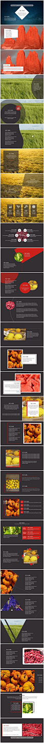 【作品链接】
http://www.pptstore.net/shangwu_ppt/18573.html
【关于作品】
1、图片占位符的无限发挥，只要替换即可，免去图片插入时发生大小位置等问题
2、当然，每一页ppt都有一页对应的模板，超级方便快捷，买它不就是图这个嘛！
3、一键换色仍然适用，模板里设置了两种配色，自己喜欢还可以再换。如何换，当然看到最后的教程页你也就懂了
【关于作者】
微博@郑利娅lujah 
#网页# #色彩# #图片# #排版# #ppt#