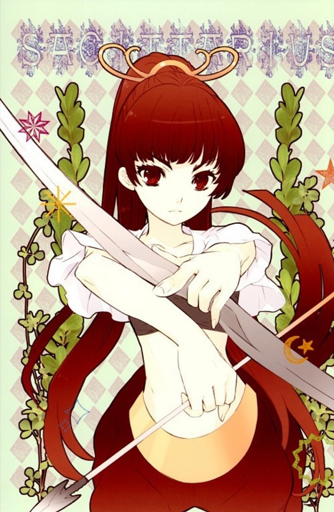 拟人图十二星座射手座动漫伊东杂音插画