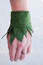 leaf cuffs. It's no longer available, but I think I could make this with felt (and some pretty embroidery etc) for my Elf character. :)