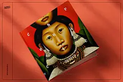 100幅原始部落祖先首领人物头像肖像手绘插画室内挂画设计素材-淘宝网