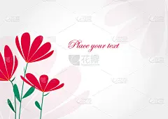 简单的花卉请帖