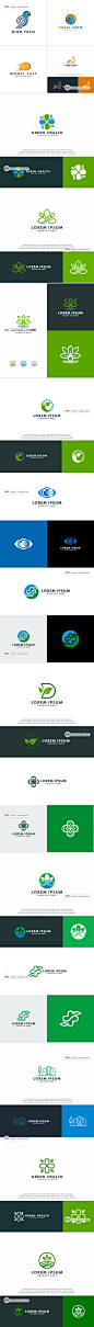 绿色环保爱护环境保护生态图标LOGO标志模板矢量素材源文件