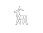 Stag WIP branding logo deer stag