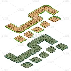 石头,运动跑道,圆石,景观设计,砖,公园,草,做,布置,弯曲