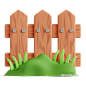 园林栅栏篱笆@到位啦UI素材 20款园艺绿植养护3D图标模型