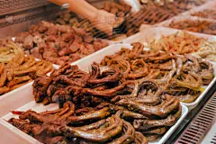 香料,货摊,成都,街头食品,寒冷,盐渍食品,热,食品,荷花,熟的