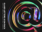 73款多彩3D透明玻璃质感字母符号货币数字PNG免抠图设计素材 Glass Letters 3D Icon Pack