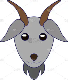 山羊,动物头,可爱的,概念,性格,农业,自然,野生动物,宠物,图像