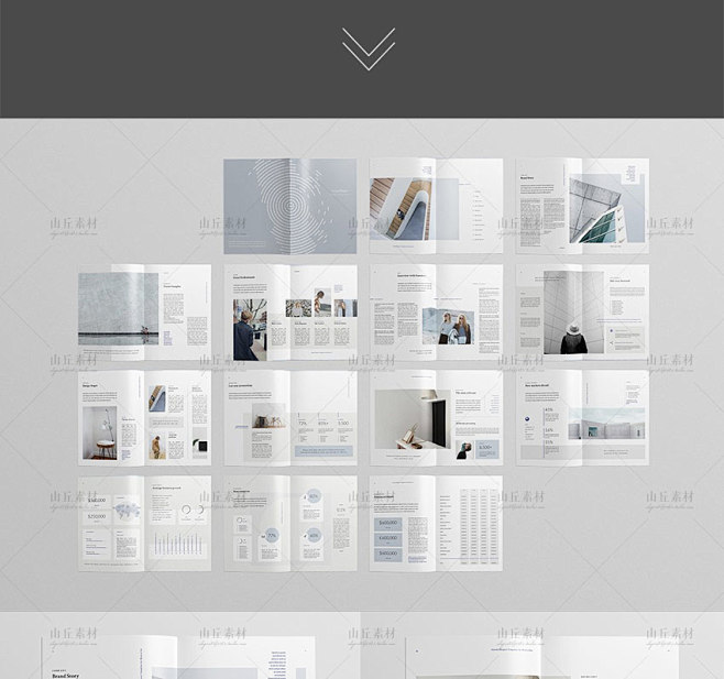 id模版 企业产品杂志宣传画册会刊内页版式设计InDesign素材 D84