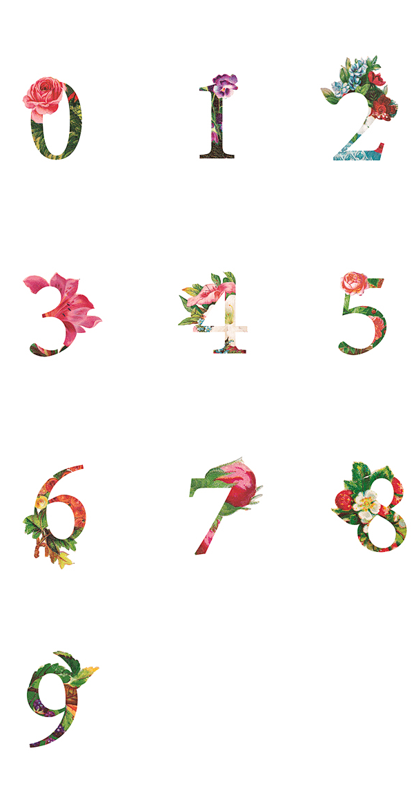 艺术字体 数字 PNG素材