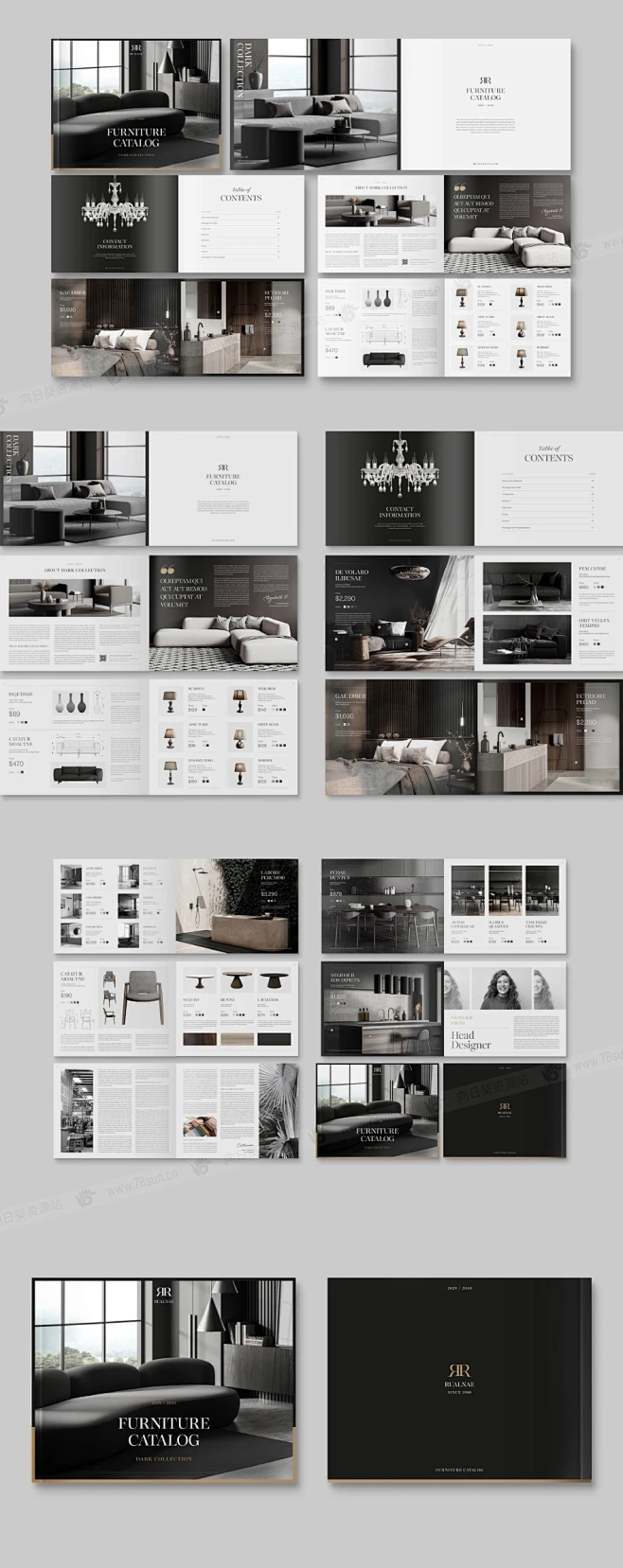 #家具杂志# 家具家居室内设计产品目录作品集宣传册小册子杂志画册indd设计模板-花瓣网