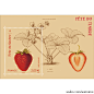 2011年法国集邮日的主题是保护土地，法国邮政别出心裁地印刷了双面草莓解剖图邮票