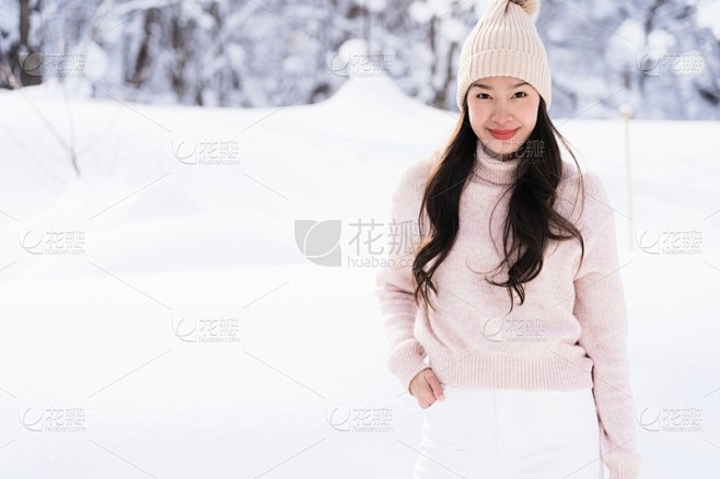 肖像,雪,女人,亚洲,季节,冬天,快乐,青年人,享乐,旅行