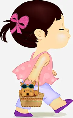 手绘可爱女孩矢量图高清素材 设计图片 页面网页 平面电商 创意素材 png素材