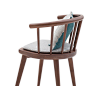 实木餐椅 简约现代时尚餐厅餐桌椅 北欧设计师书桌椅靠背餐椅木质-淘宝网