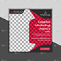 Red Creative Marketing Agency的社交媒体帖子或Square Flyer