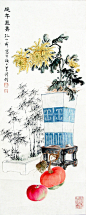  孔小瑜（1899－1984），原名宪英，生于慈溪庄桥孔家村。他一生以画为乐，初在沪上活动，后赴香港，1951年毅然北返，参加内地建设；1955年后，应邀赴安徽艺术学校执教，兼任安徽画院副院长，并被选为安徽省人大代表。晚年任职安徽艺术学校教授，安徽画院副院长，省人大代表。历任上海文艺书画院画师、安徽艺术学校教师、安徽书画院副院长、中国美术家协会安徽分会理事。
         早年曾供职报关行，多有出差机会，得以见识天南地北，业余绘画更进，二十年代中，经父执王一亭向书画店推荐，转行成职业画家。  擅长花卉