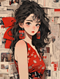 {AI系列}现代插画（角色）（卡通，写实）