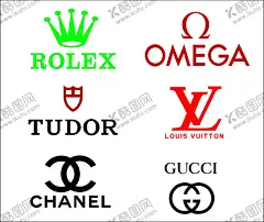 名牌LOGO 【酷图网】劳力士,欧米茄,名牌LOGO,名牌商标,爱马仕
