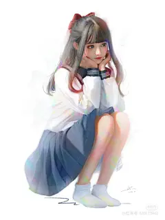 板绘发发作品 全网同名 抖音or小红书ID：板绘发发