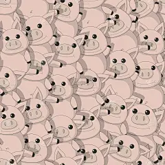 无缝模式与有趣的猪