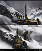Halo Infinite S03 - Cliffhanger MP map concepts