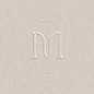 Handcrafted pearl jewellery Brand identity monogram for Motu | by Diane Flore Studio